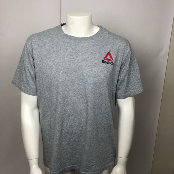 Reebok Mens Size XL Grey Tshirt Red Corner Logo - Picture 2 of 8